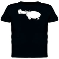 Cool Happy Hippo crtani majica Muškarci -Mage by Shutterstock, muški mali