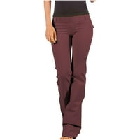 Ženske hipi pankere plus veličine elastične struike solidne boje široke noge vrećice kombinezone sa