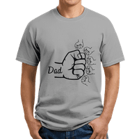 Očev dan dane od sin kćeri majice za tatu 3d tiskani vrhovi tinesutne majice kratkih rukava