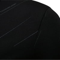 Crne polo majice za muškarce Muške proljeće Ljeto za slobodno vrijeme Sportski Wicking Pamuk Lapel kratki