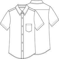 Školske uniforme u učionici Big Kid kratka rukava Oxford majica 57662, 10, bijela