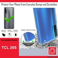 Capsule Case kompatibilan sa TCL 20S [Slatka fuzija hibridna gel dizajn teška tanka mekani zahvat za