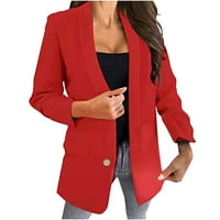 Simplmasygeni jakne za žensko kaput modne žene dugih rukava majica jesen otvorena prednja labava gornja