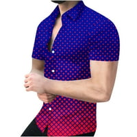 Caveitl vrhovi za muškarce, muška geometrijska košulja 3D ne pozicioniranje Redovno ispisano majica