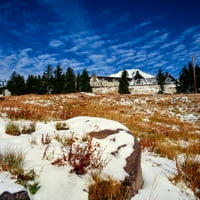 Pejzaž za snijeg, Timberline Lodge, MT Hood National Forest, Clackamas County, Oregon, SAD Poster Print