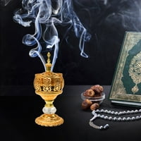 Gold Eid Eid Clenzir Antique Arapski tamjan za kamenca metala Metal za svijeće za svijeće za ramazan