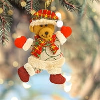 Duixinghas slatka crtana božićna stablo Privjesak sa vezicama Santa Claus Snowman Elk lutka Privjesak