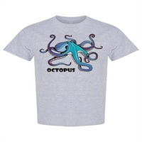 Plava hobotnica Doodle Design majica - MIMage by Shutterstock, Ženska mala