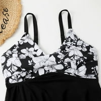 EFSTEB Womens kupaći kosujci, bikini setovi za žensko čišćenje Trendy Print Split kupaći kostim Dvije