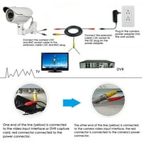 -Geek 25ft all-in-one BNC mrežni kabel, otporan na vremenski otporan, PVC materijal, žica otporna na