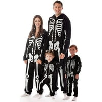 Obiteljski outfit Outfit Jednodijelni kombinezon Pajamas skeleton Hoodie ROMPER kostimi za muškarce