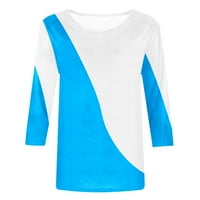 Efsteb majice za žene za žene labave majice Grafičke majice Comfy Mekani tunički vrhovi casual okruglog