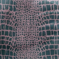 Onuproone Georgette viskoza ručno ružičasta tkanina krokodila Životinjska koža šivaći materijal za ispis
