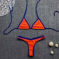 HHEI_K Žene guraju spajanje Print Dvije bikinije kupaće kupaći kostim za kupaće odjeće ženski kupaći