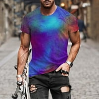 Muške majice Grafikon, Muška vježba, modni ljetni dekolte majica 3D štampanje uzorak kratkih rukava