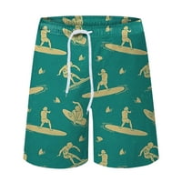 Baycosin plaže kratke hlače za muškarce Ljeto tiskane casual kratke hlače Labave tether džepne ploče