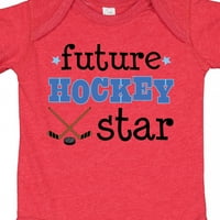 Inktastični budući hokejaški zvezdi sportski poklon dječji dječak ili dječji bodysuit