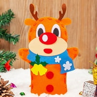 Keusn DIY Craft Šivaći Felts Cartoon Santa Christmas Hand Ruka Lutka rukavica Dječji poklon