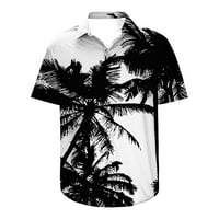 Amidoa Muška majica na plaži Moderan casual tropski odmor Palm Tree Print TEE Ljetni havajska majica
