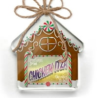 Ornament je tiskao jednostrane pozdrave iz Chichen Itze, vintage razglednica Božić Neonblond