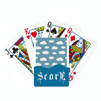 Bijeli oblak Blue Sky Screts Poker igračka karta Inde