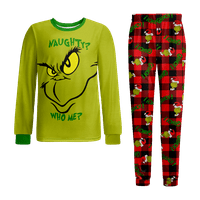 Usklađivanje božićne pidžame setovi Božićno čudovište Pismo Ispis Veličine djece-ljubimce-ljubimce i