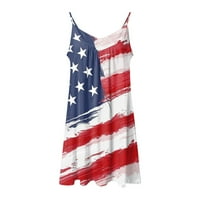 Dan nezavisnosti za ženska američka izlaska za žene Ležerna haljina za žene Ležerne prilike, haljina