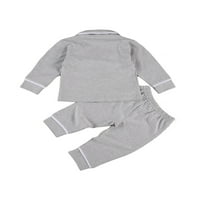 Frobukio Toddler Dupka za bebe dolje Pajamas Set Boys Girls Pamuk PJS Podesite majicu i hlače za spavanje