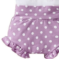 Ljetna djevojka djevojke Camisole Ramper Polka Dot Shorts Tri set baby hlače postavljaju odjeću za bebe