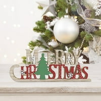 Veki božićna engleska slova potpisuju stare božićne stablo Desktop Drveni ukrasi ukrasi prozora Božićno