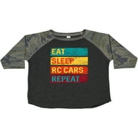 Inktastic RC Racing jede spavanje RC Automobili Ponovite poklon mališani dječak ili majica za malinu