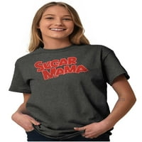 Šećerna mama logo omiljeni bombonski ženski grafički majica Tees Brisco brendovi s