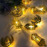 EID LED svjetlo String, Moon Castle Palace Star Palace Eid Rasvjeta USB tip B