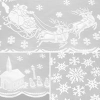 Božićni snijeg ELK stol zastava Bijele boje Stolcloth Božićni odmor Dekoracija za kuhinju unutarnji