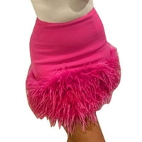 Suknje za ženske suknje za žene za žene Žene High Squik Ruched Bodycon mini suknje za zabavu Klub suknje