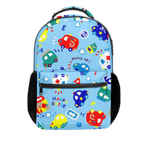 Dječji ruksak za dječake uzorak automobila Predškolska ustanova Boksak bodova Bookbag Školska torba