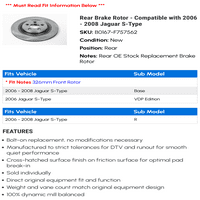 Zadnji rotor kočnice - kompatibilan sa - Jaguar S-Type 2007