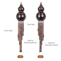 Tone C-ključ Hulusi Gourd Cucurbit Flaute aluminijum sa bakrenim cijevima Kineski tradicionalni instrument