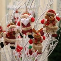 Kaola Tree Privjesak Dekoracija Djed Mraz Viseći božićni snjegović Medvjeda Jelena Oblik Xmas Dekoracija