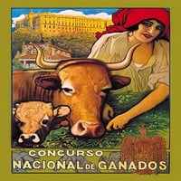 Concorso Nacional de Ganados Poster Print Cecilio Pl� y Gallardo