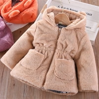 TODDLER Baby Girgies zimski vjetrovni kaput kapuljač duhovi, zbližana jakna s gornjim odjećnim odjećima
