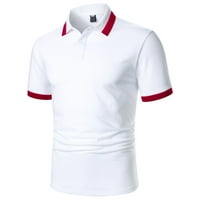 Muška Polo košulja Redovna fit košulja Preppy Weirts za muške radove na otvorenom Golf tenis majice majice za muške