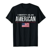Identificirati kao američka, niti jedna majica identiteta u SAD-u