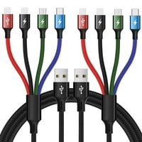 Multi punjački kabel, 4A multi punjač kabel pletena u kablu za punjenje Multi USB kabel Brzi kabel za