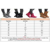Lacyhop Women Winter Boot boine patentni zatvarač Srednja teletska čizme kopča Ležerne cipele Hodanje