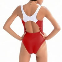 Sportski kupaći kostim Ženski jednogorski profesionalni konkurentni kupaći kostimi Konzervativni Crveni