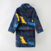 Dječji dječaci Dječje pidžame Dječje dječje baby Print Cambobes s kapuljačom tople flanel noćni ogrtač za spavanje slatko toplog pidžama za 9 godina