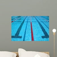 Naljepnica na zid na zidu na bazenu, Wallmonkeys Peel & Stick Vinyl grafički (u W u H