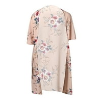 Žene Print Chiffon Beach Kimono Shor Cardigan Bluza Shawl Lorovi vrhovi Pokrijte se