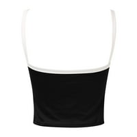 Mišićne majice Žene ugrađene ženske osnovne ljetne scoop vratne majice bez rukava vrhovi rezervoara